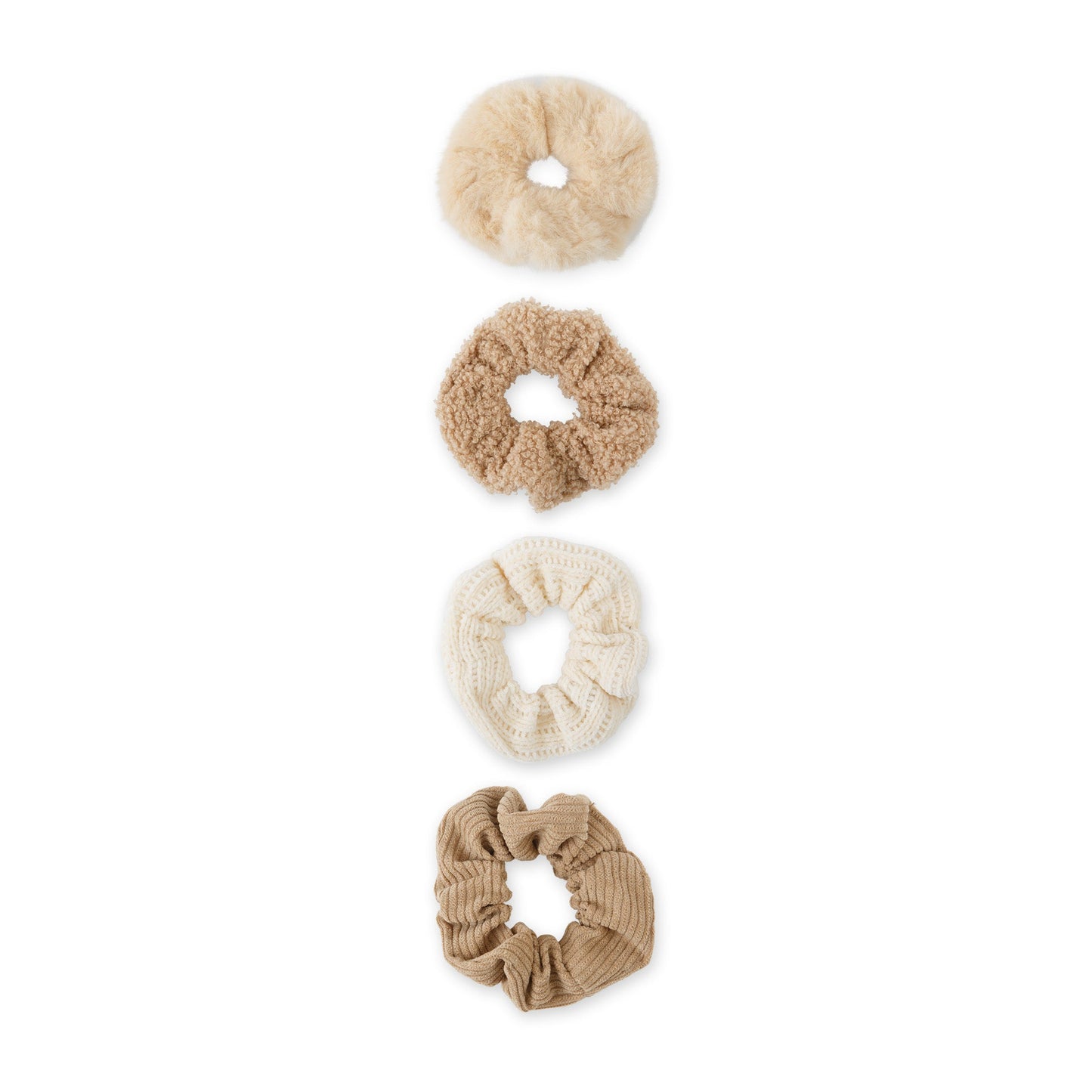 Hadley Wren Scrunchie Set Of 4 - Beige