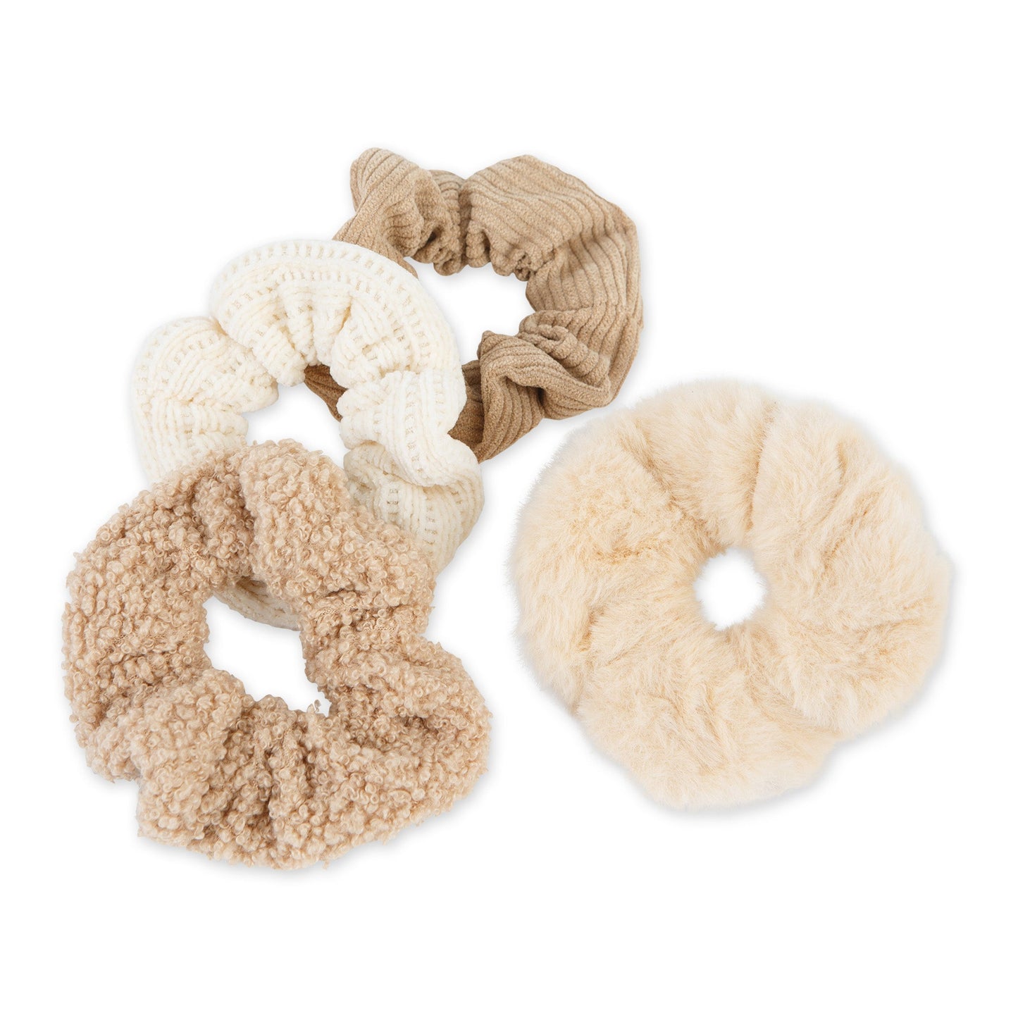 Hadley Wren Scrunchie Set Of 4 - Beige