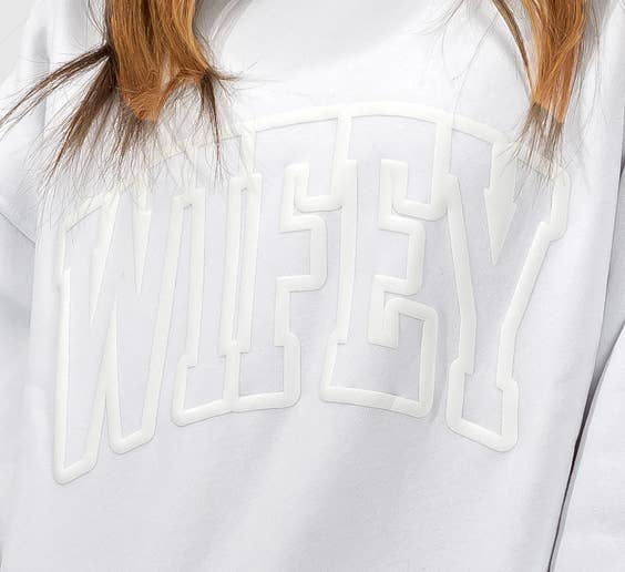 WIFEY Varsity Prep | Tone on Tone "embossed-look"